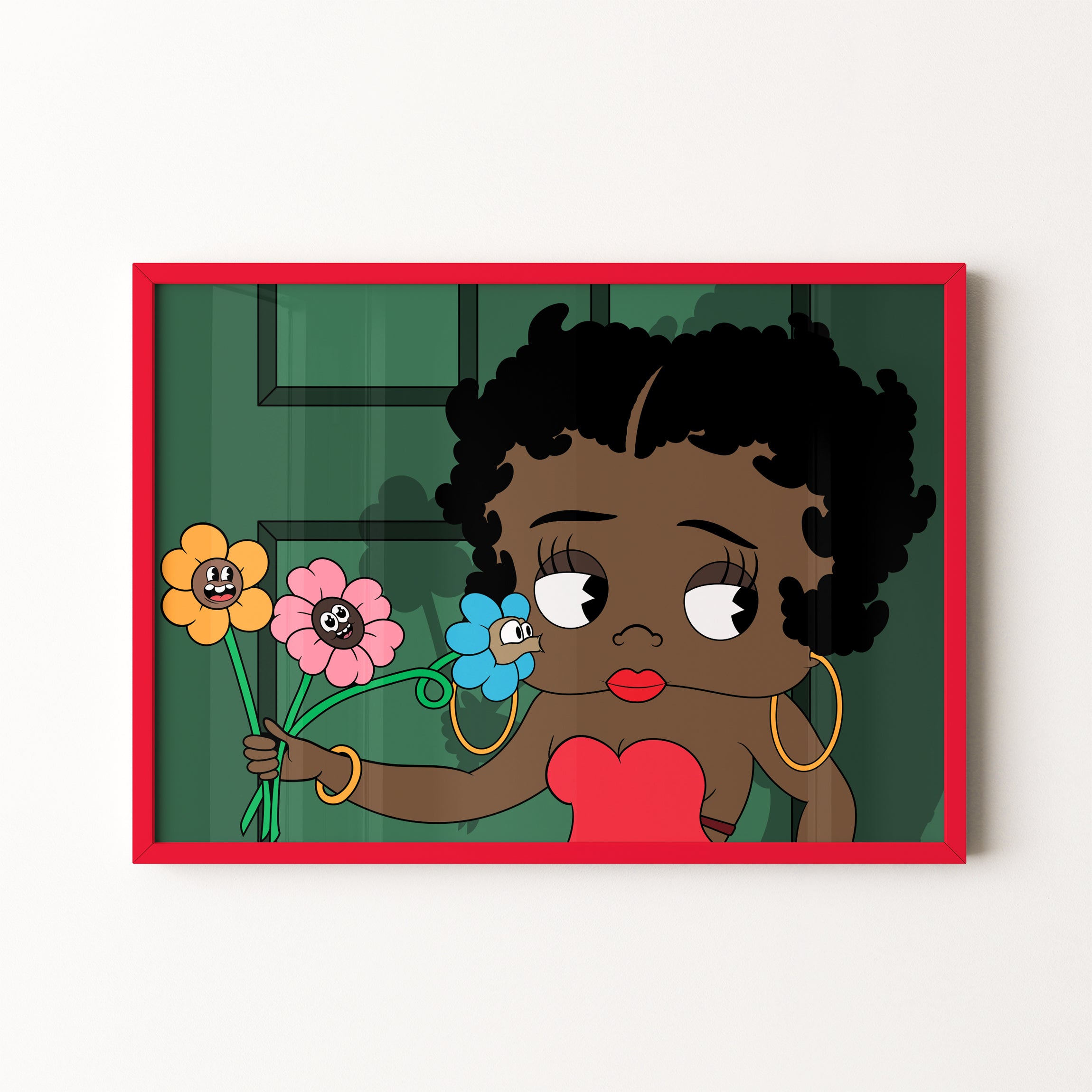 Chocolate Flower Kisses (16.5 x11.7)