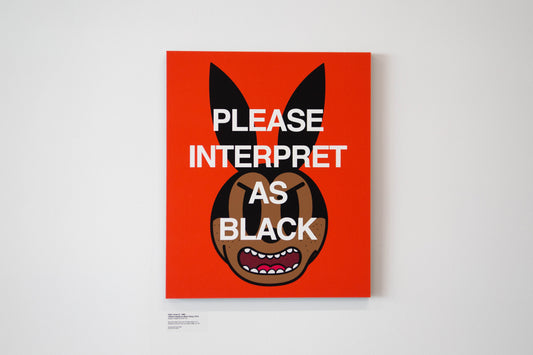 Please Interpret as Black (Ozzy), 2019 (Damaged)