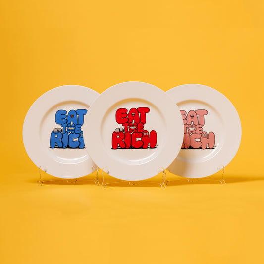 EAT THE RICH PLATE SET