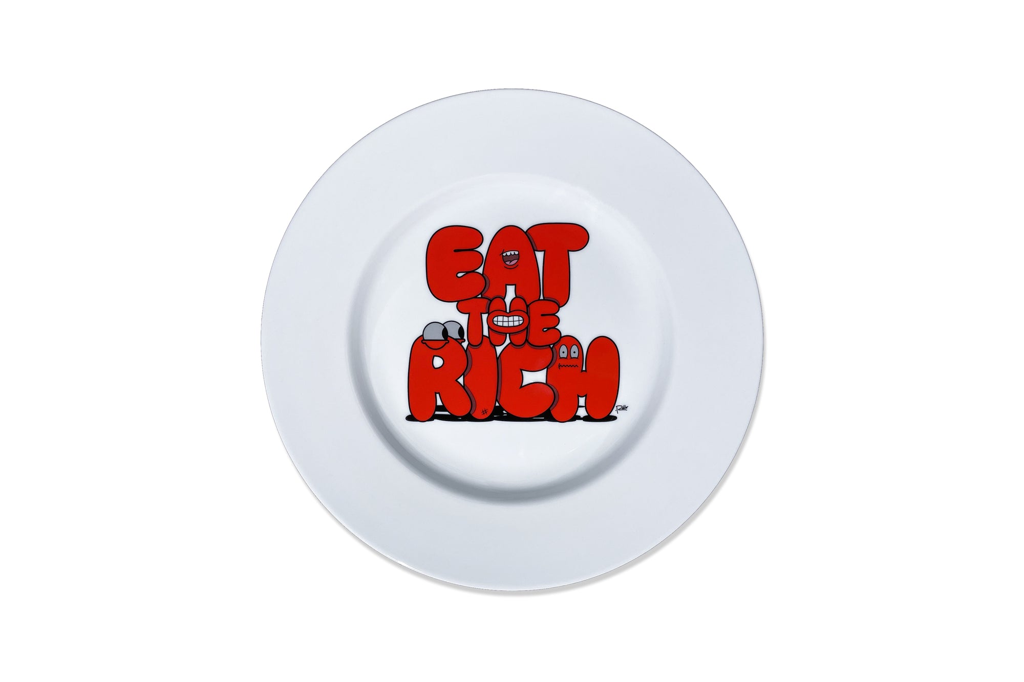EAT THE RICH RED (SOLO PLATE) NOT NUMBERED